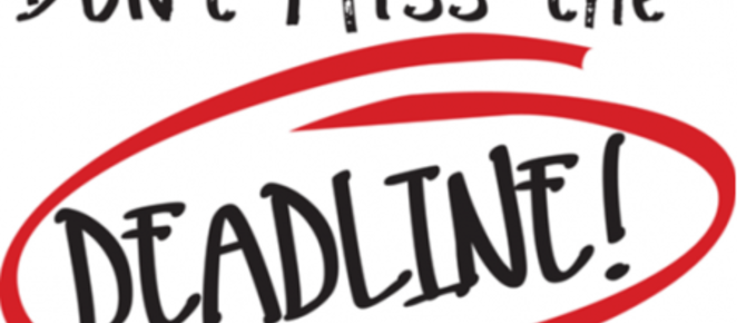 OCTOBER 1 DEADLINES