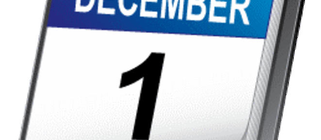 DECEMBER 1 DEADLINES
