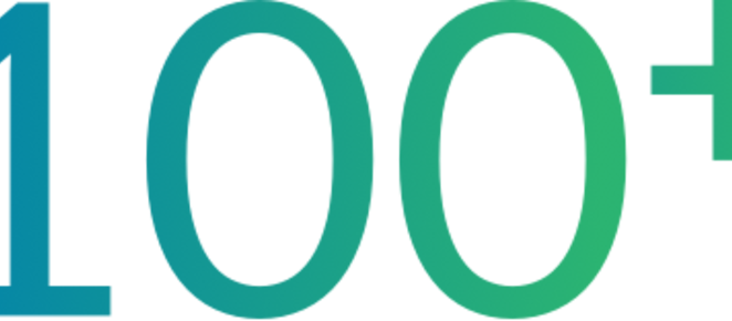 100+